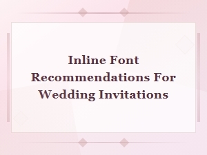 Free Inline Fonts for Wedding Invitations: Top Recommendations